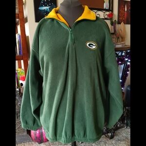 💚💛 Vintage 1998 Green Bay Packers Fleece Pullover Sweatshirt Mens Large NFL